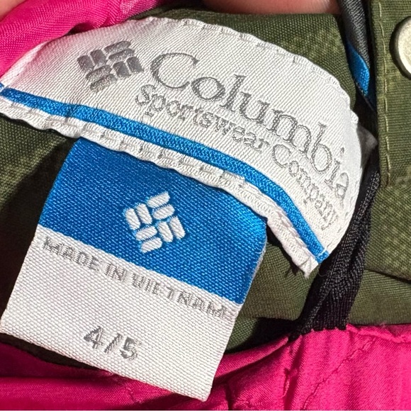 Columbia Green and Pink Women's Jacket - Picture 3 of 4